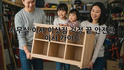 사무실 이사, 이삿짐 걱정 끝! 안전한 이사 가이드